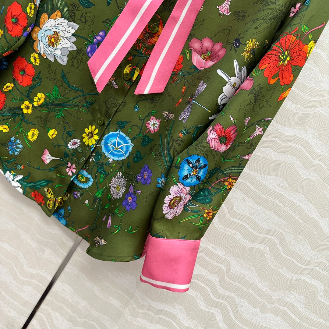 Guc 25fw silk shirt