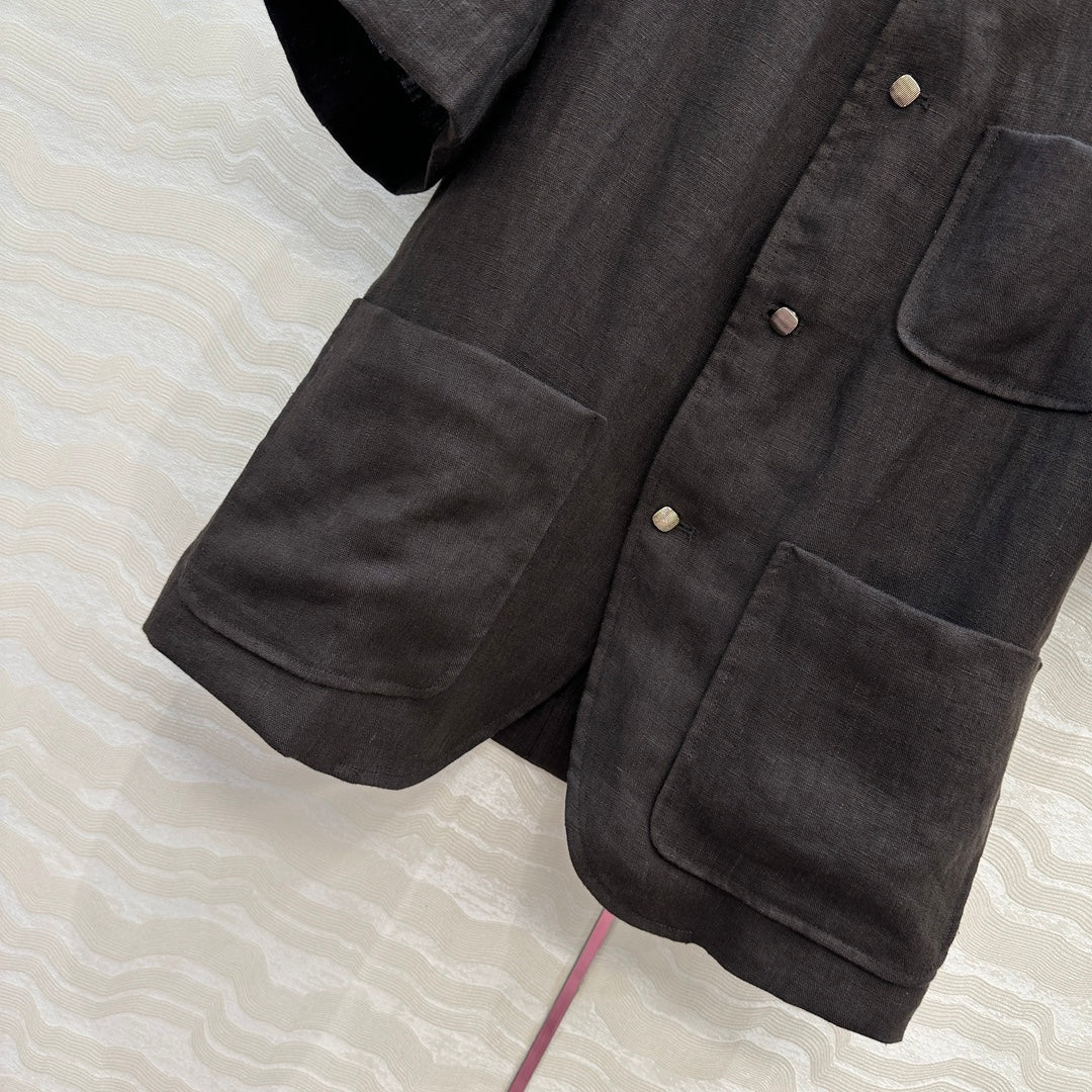 Loro 25fw linen jacket
