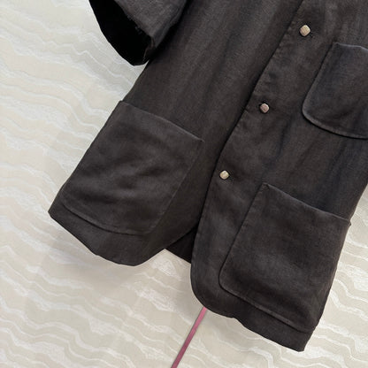 Loro 25fw linen jacket
