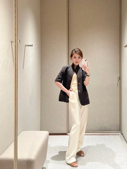 Loro 25fw linen jacket