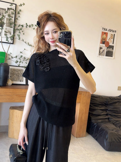 Chan 25fw knitted shirt