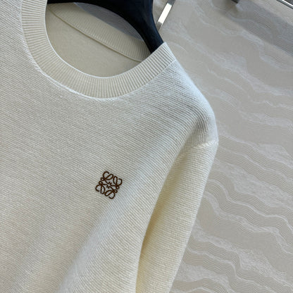 Loe 25fw embroidered sweater