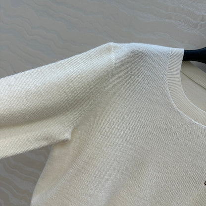 Loe 25fw embroidered sweater
