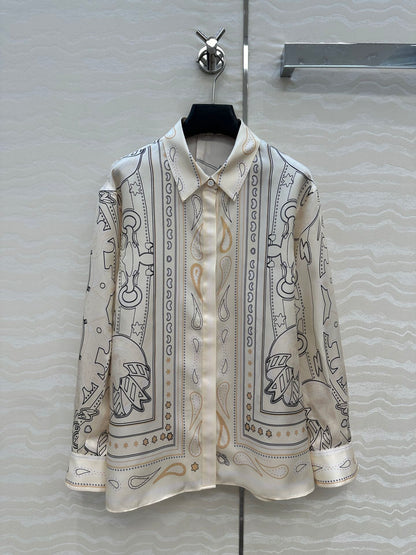 Herm 25fw printed shirt