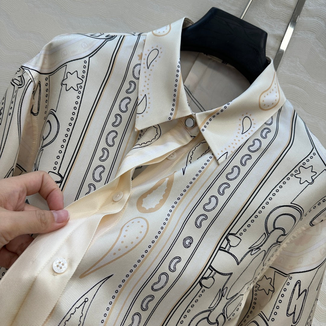 Herm 25fw printed shirt
