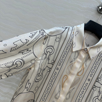 Herm 25fw printed shirt