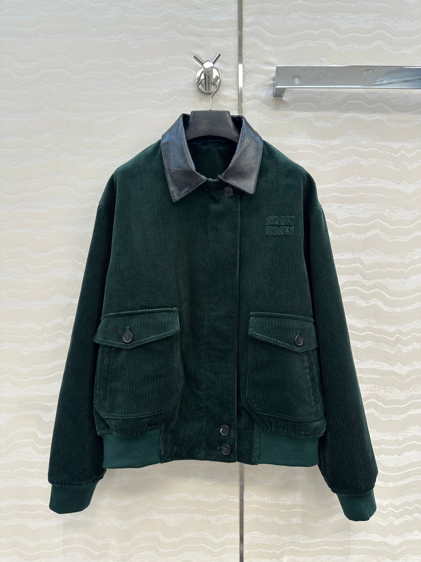 Miu 25fw embroidered jacket