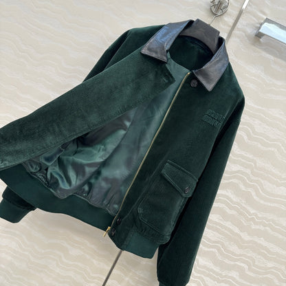 Miu 25fw embroidered jacket
