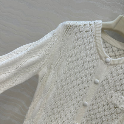 Chl 25fw ruffled cardigan