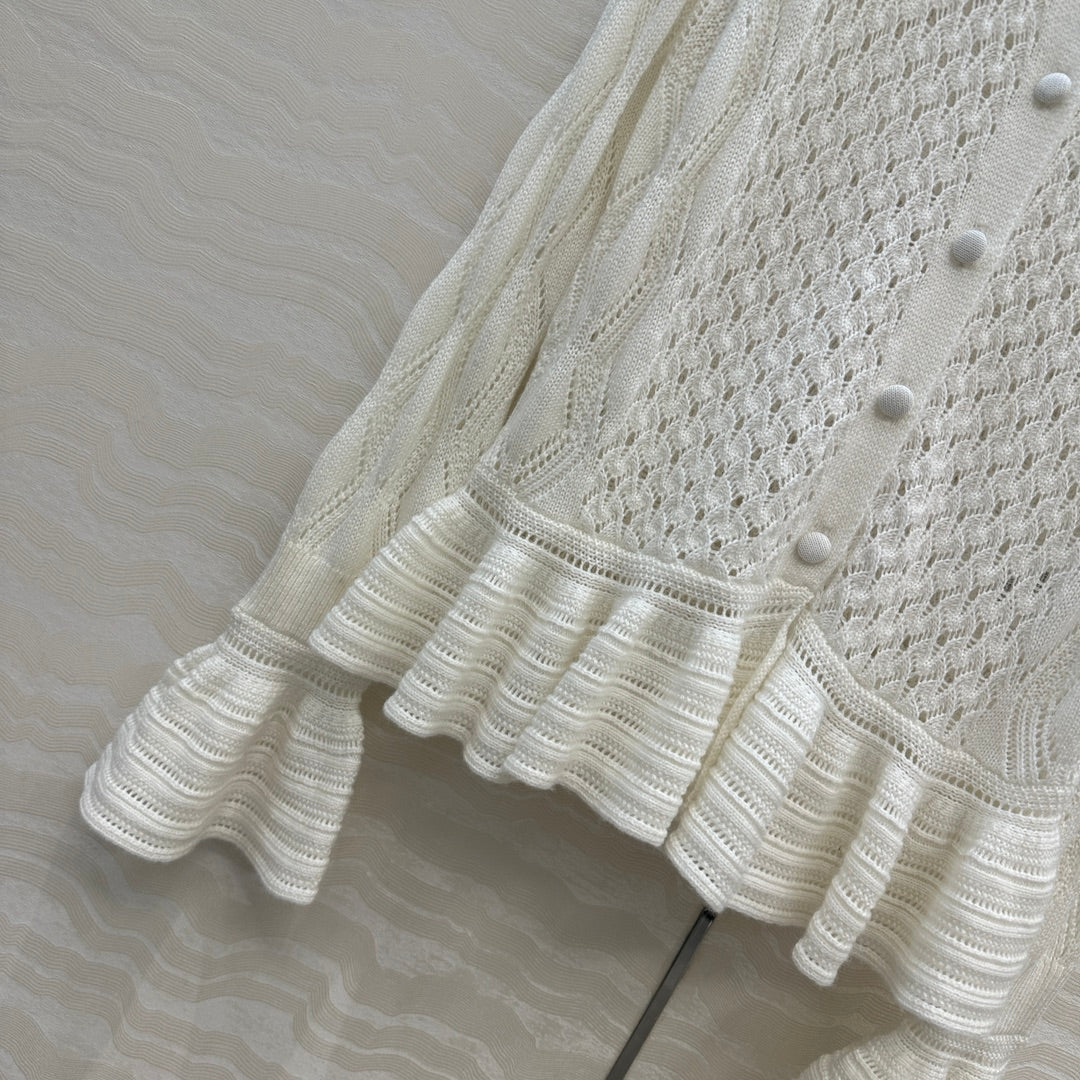 Chl 25fw ruffled cardigan