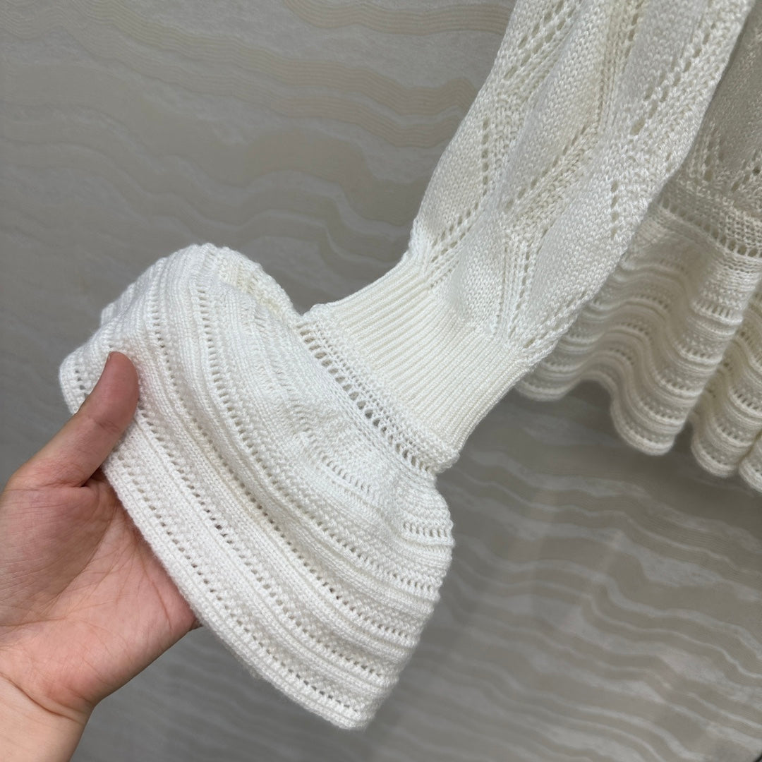 Chl 25fw ruffled cardigan