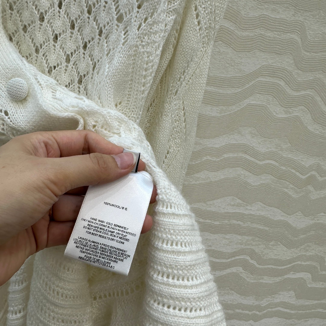 Chl 25fw ruffled cardigan