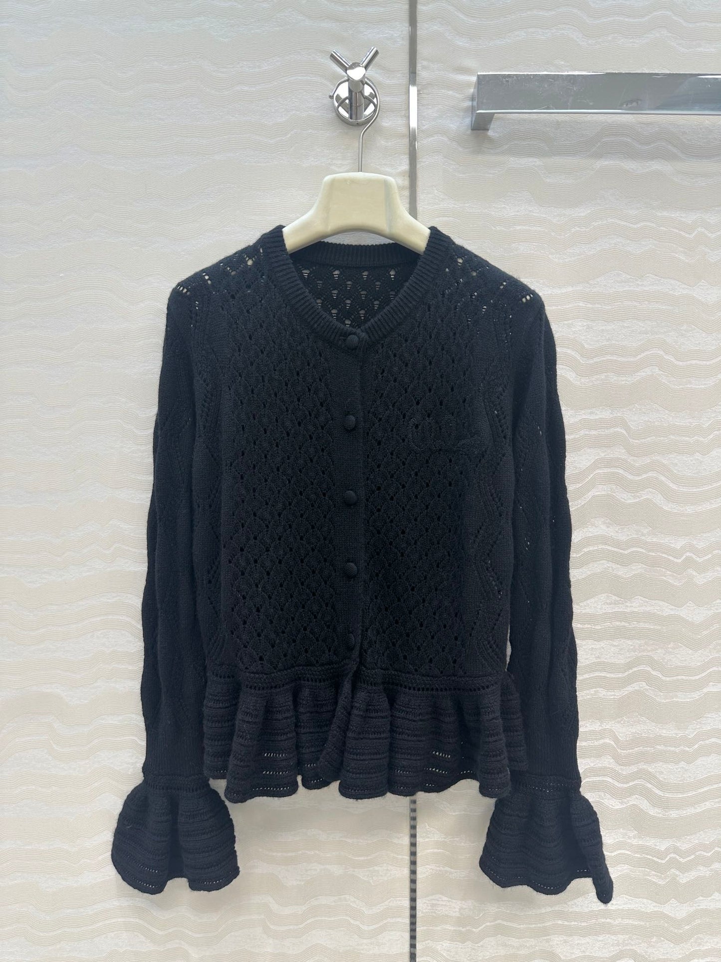 Chl 25fw ruffled cardigan