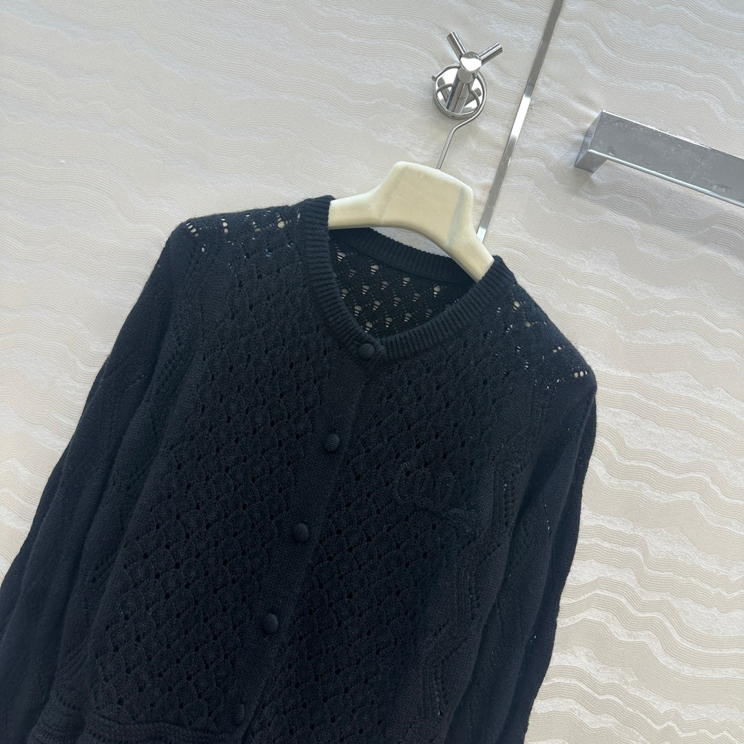 Chl 25fw ruffled cardigan