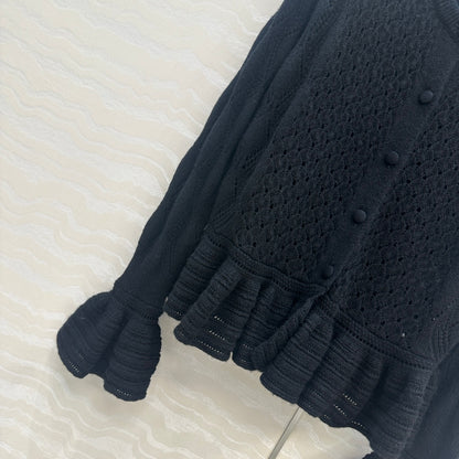 Chl 25fw ruffled cardigan