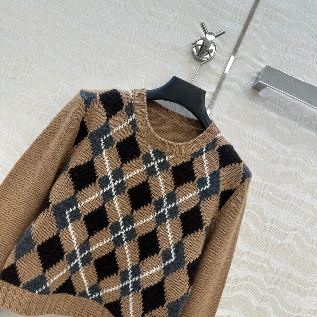 Pra 25fw jacquard cardigan