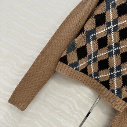 Pra 25fw jacquard cardigan