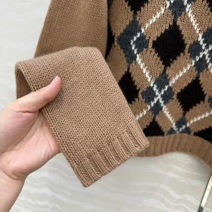 Pra 25fw jacquard cardigan