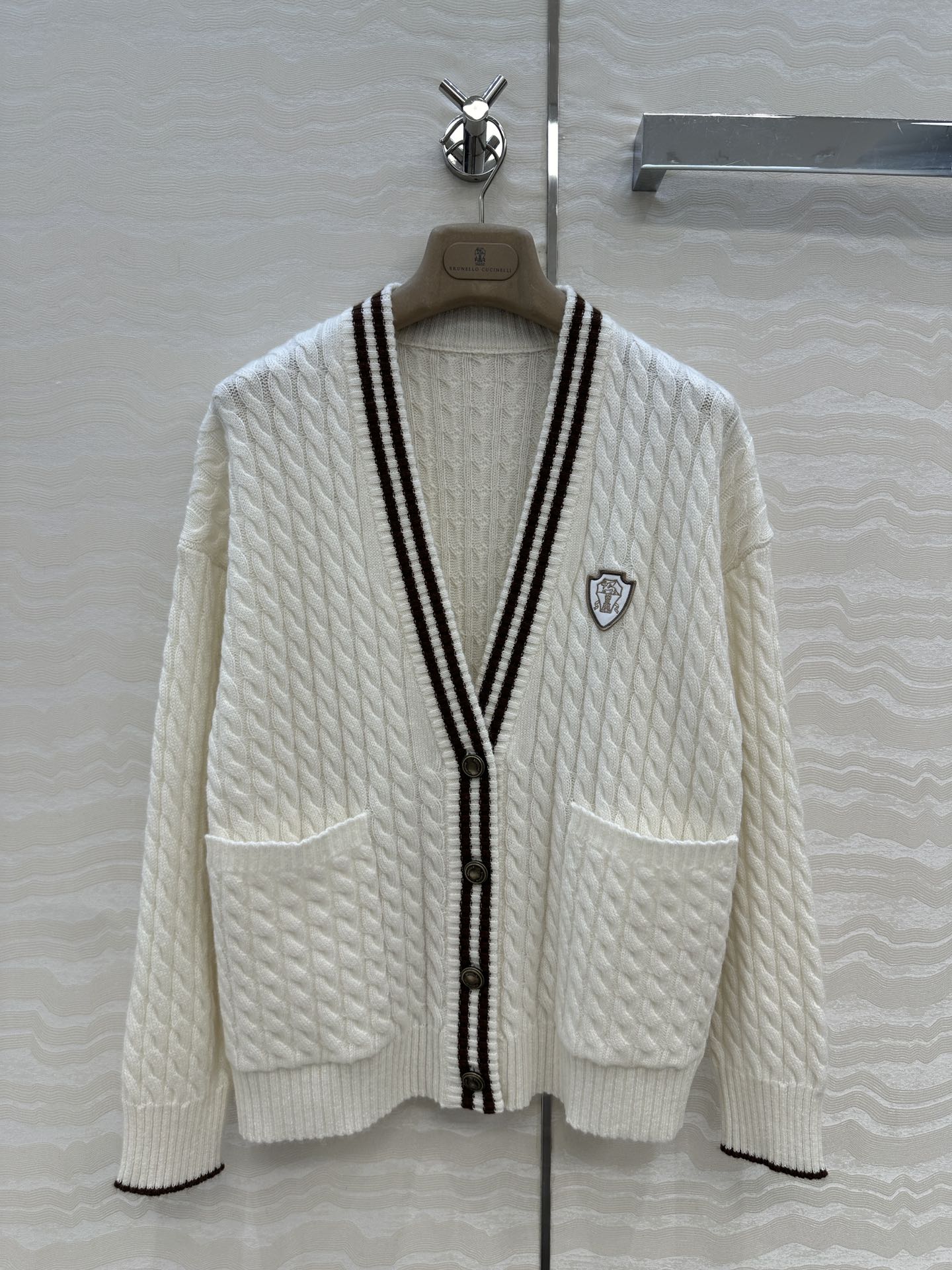 Brune 25fw jacquard cardigan