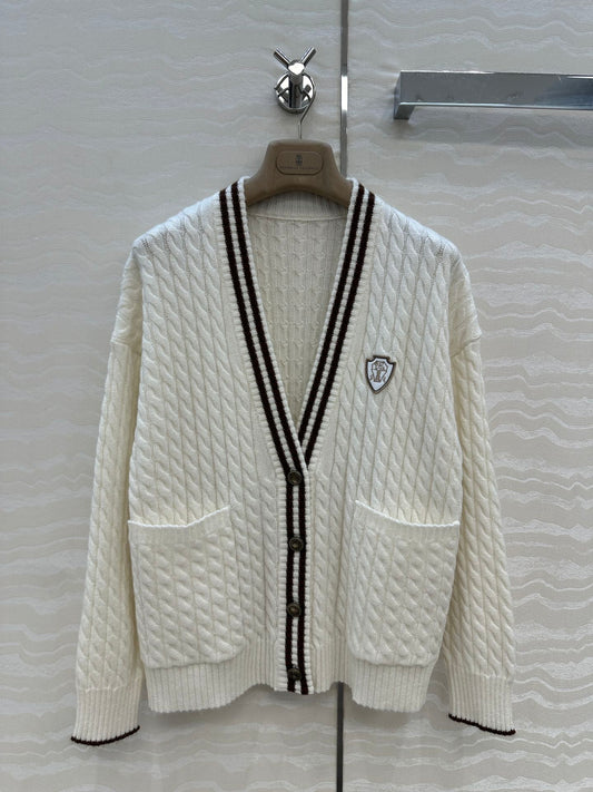 Brune 25fw jacquard cardigan