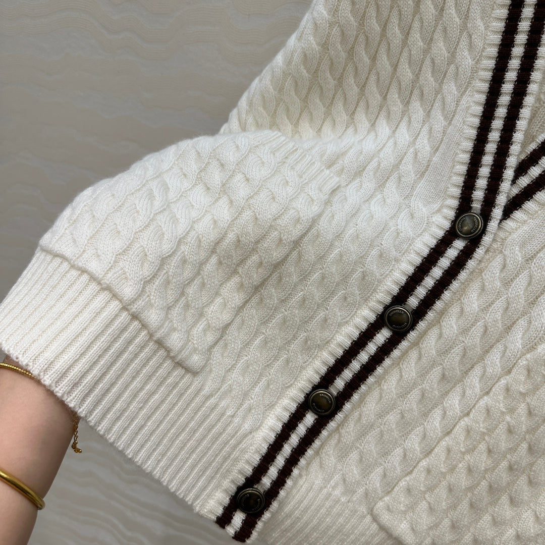 Brune 25fw jacquard cardigan