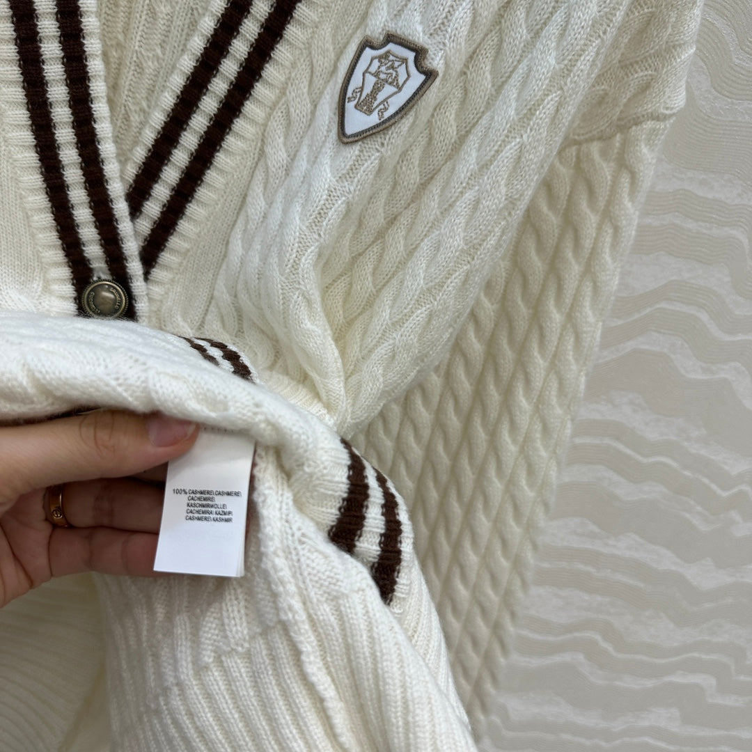 Brune 25fw jacquard cardigan