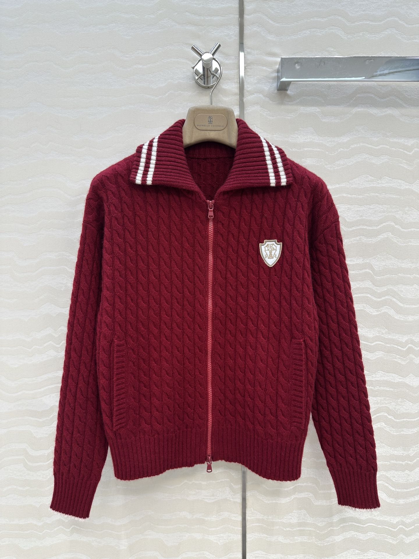 Brune 25fw jacquard cardigan