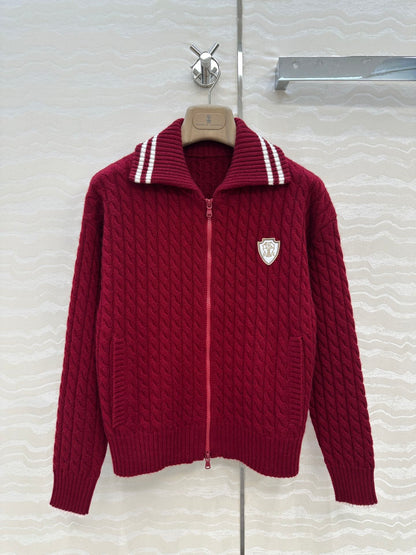 Brune 25fw jacquard cardigan