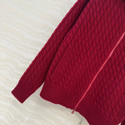 Brune 25fw jacquard cardigan