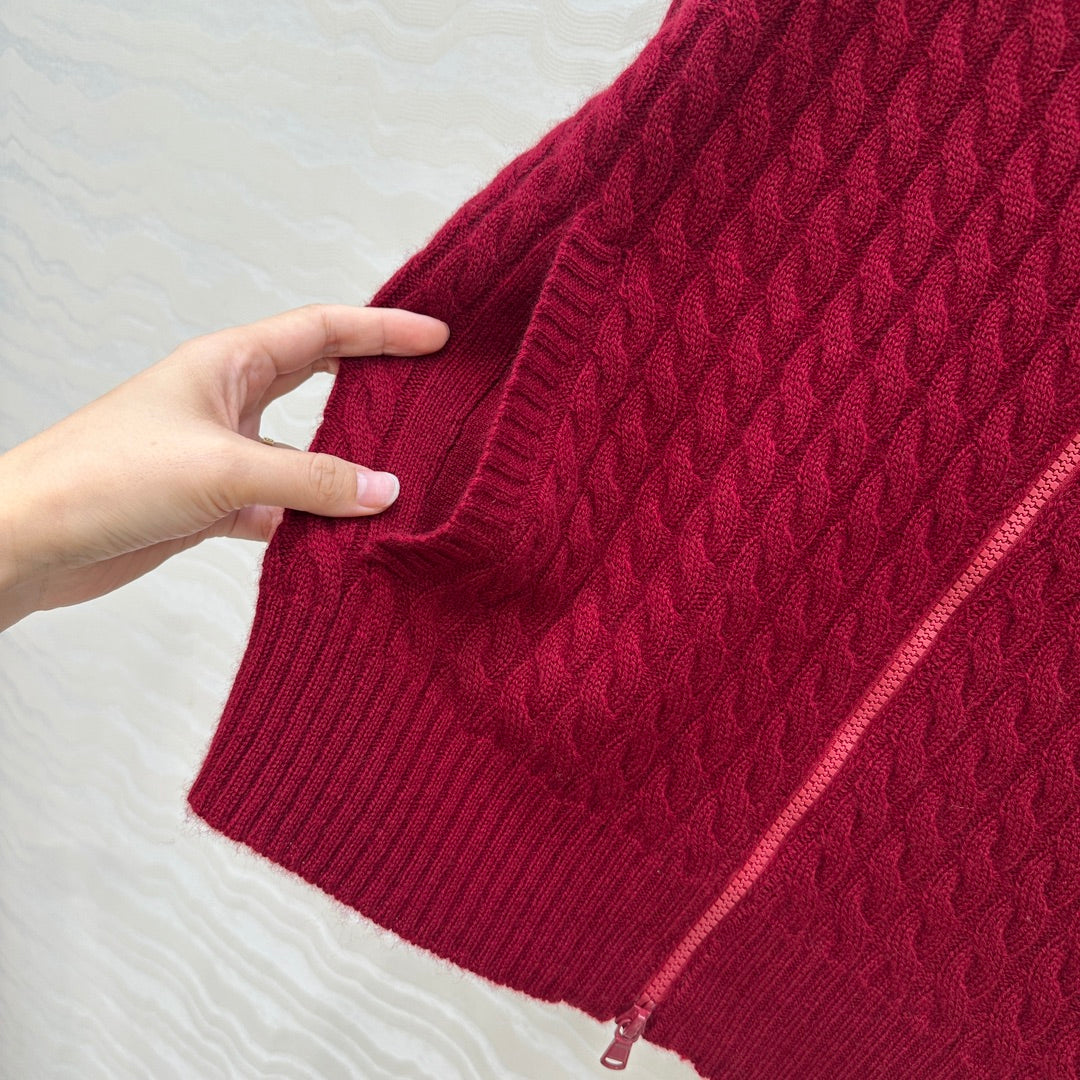 Brune 25fw jacquard cardigan