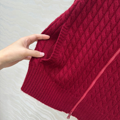 Brune 25fw jacquard cardigan