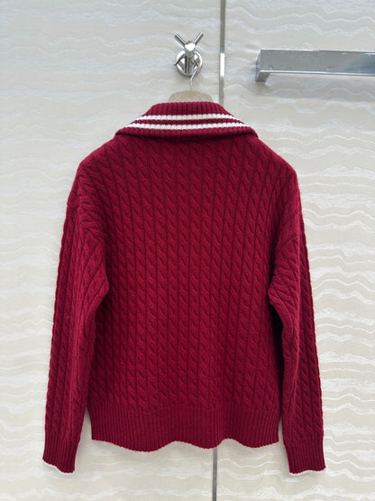 Brune 25fw jacquard cardigan
