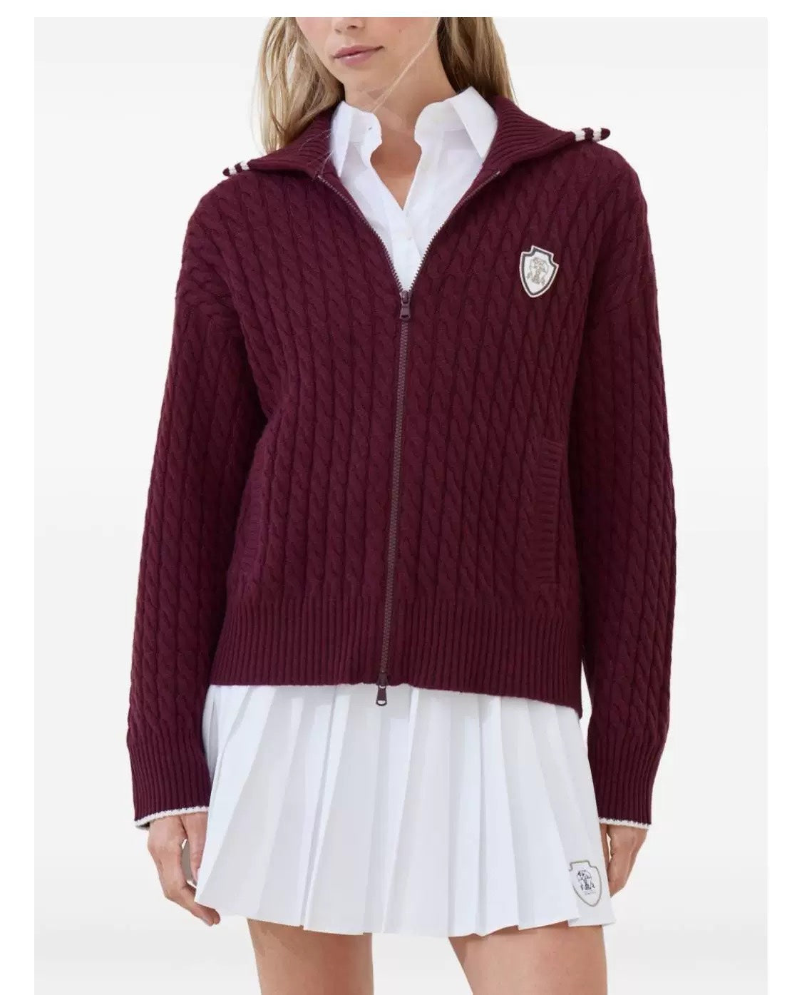 Brune 25fw jacquard cardigan