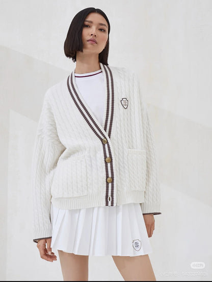 Brune 25fw jacquard cardigan