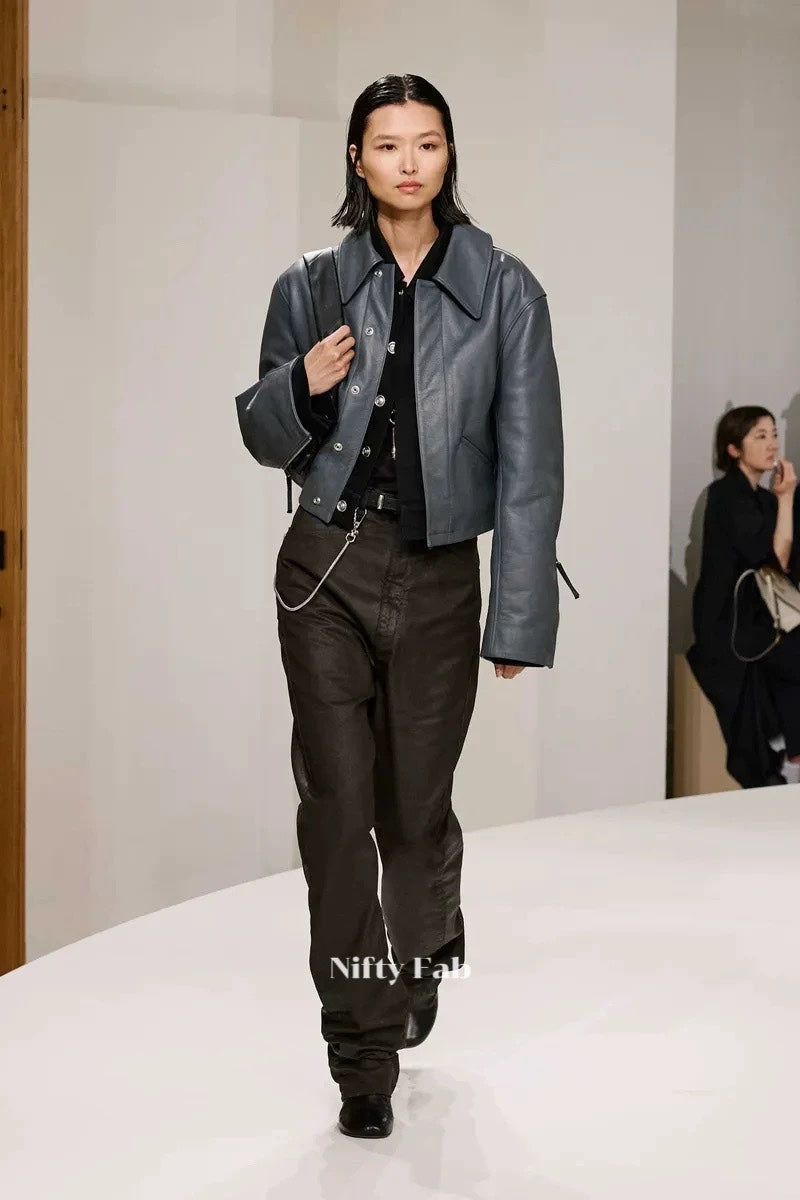 Lem 25fw leather jacket