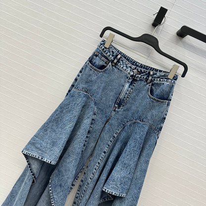 Alai 25fw ruffles jeans