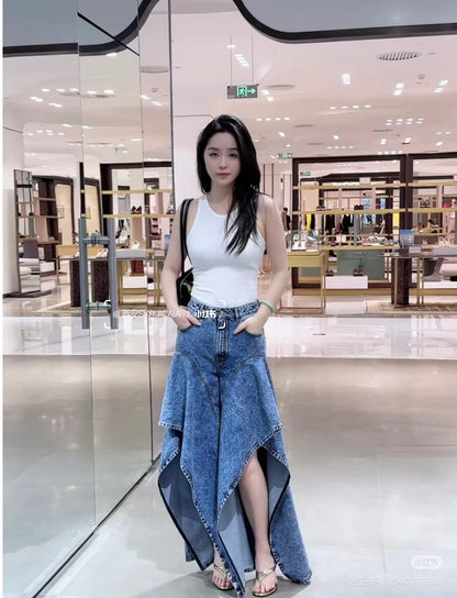 Alai 25fw ruffles jeans