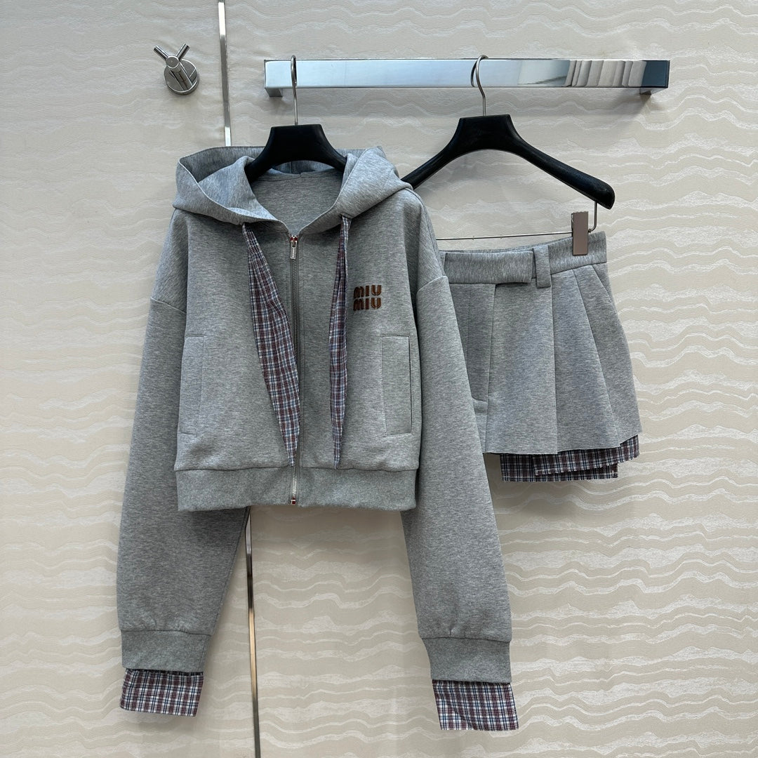 Miu 25fw sweatshirt suit