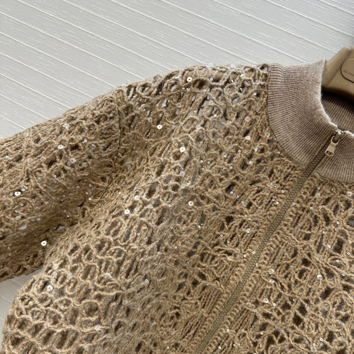 Brune 25fw embroidered cardigan