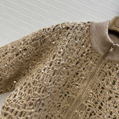Brune 25fw embroidered cardigan