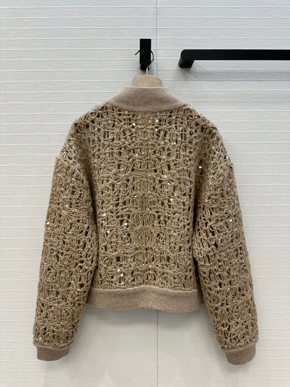 Brune 25fw embroidered cardigan