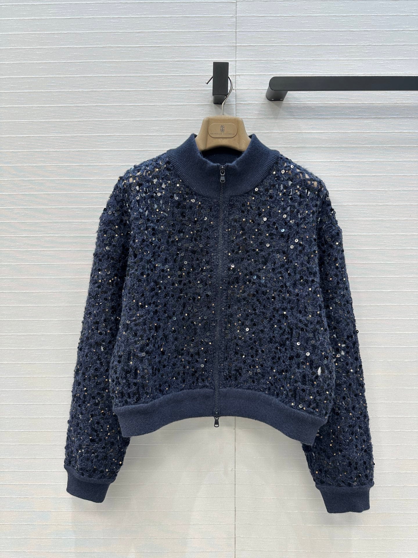 Brune 25fw embroidered cardigan