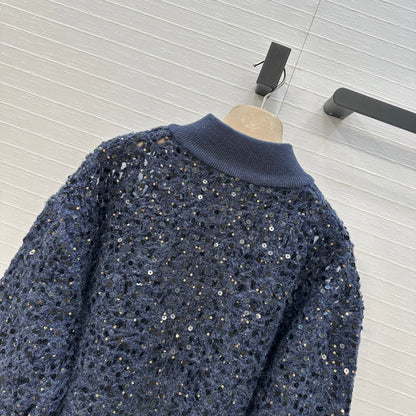 Brune 25fw embroidered cardigan