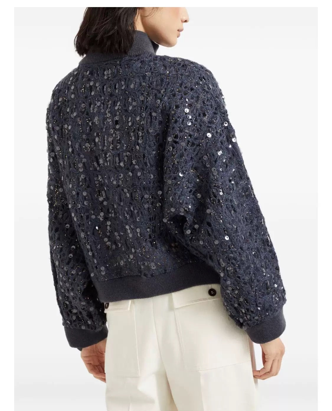 Brune 25fw embroidered cardigan