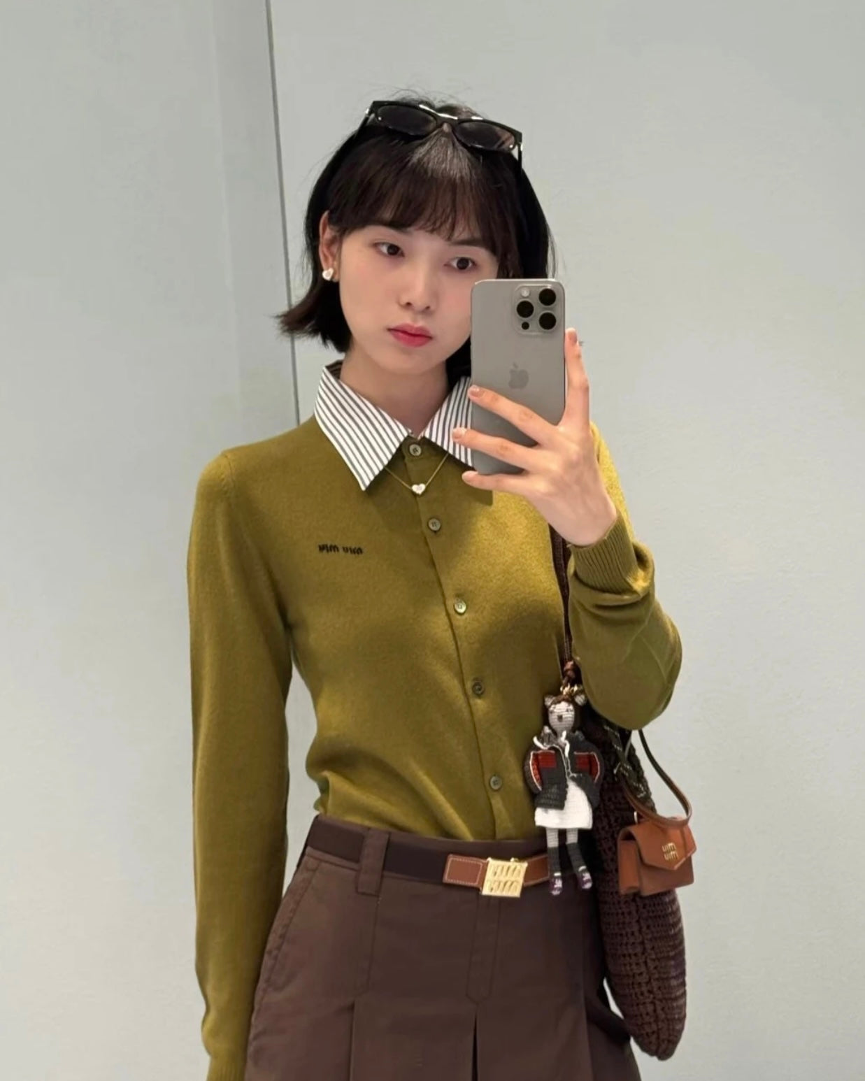 Miu 25fw all-match cardigan