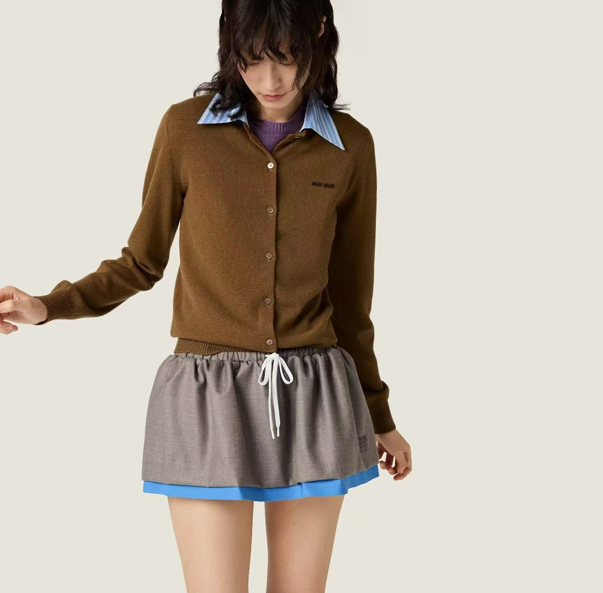 Miu 25fw all-match cardigan