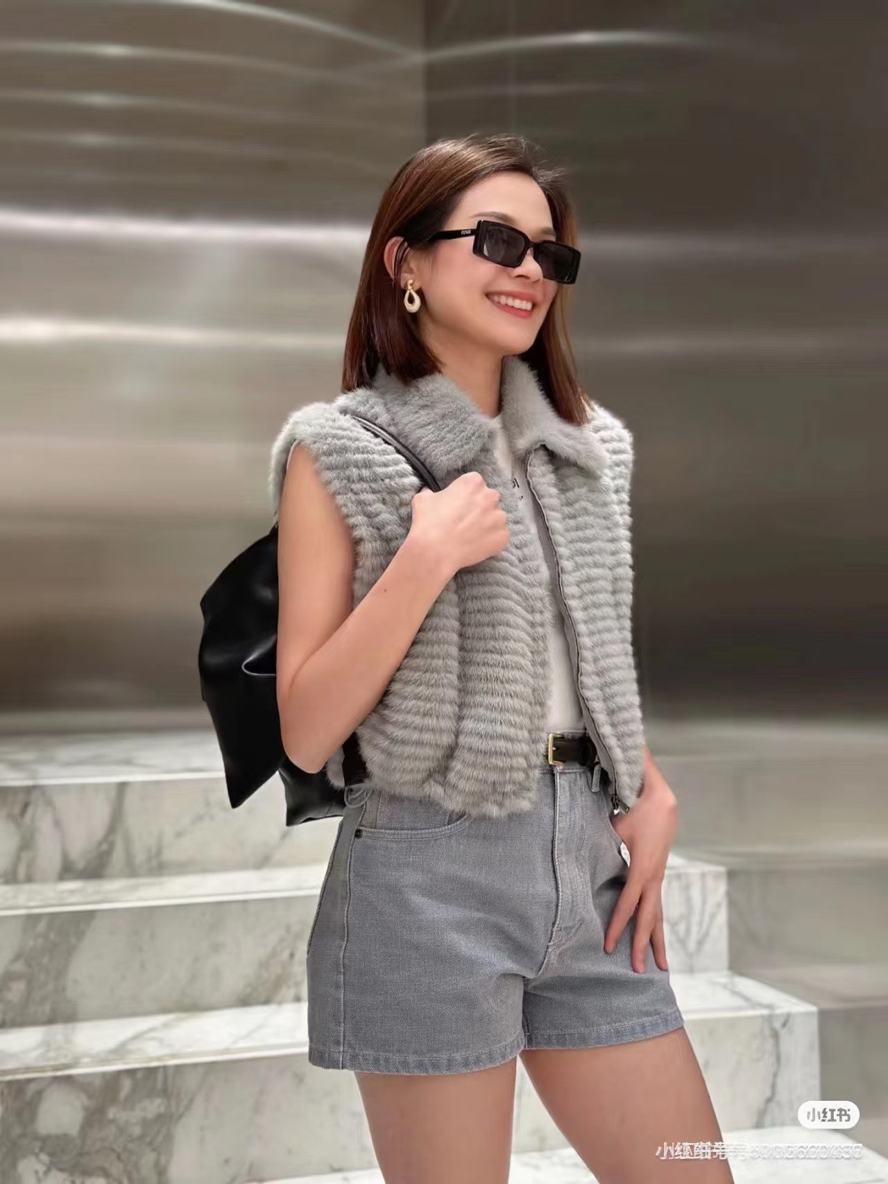 Fend 25fw fur vest