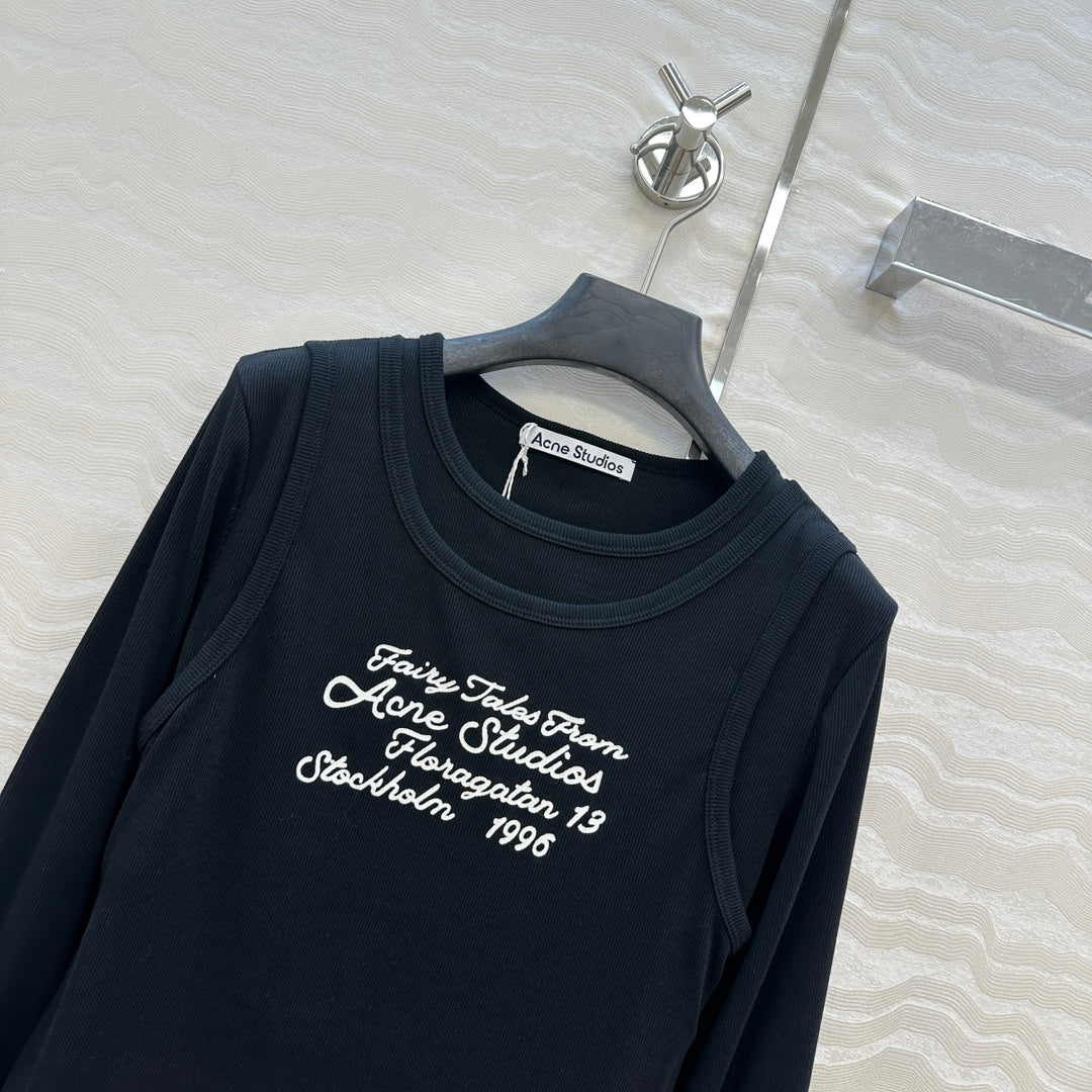 Acn 25fw printed shirt