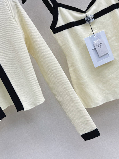 Chan 25fw knitted set