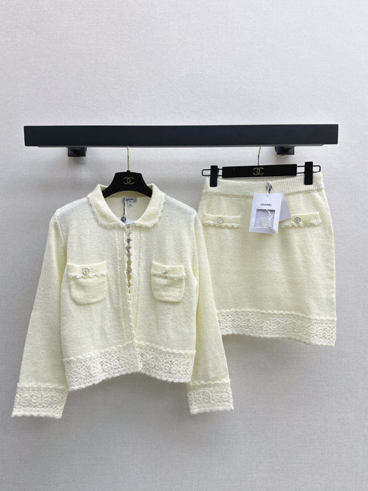 Chan 25fw knitted suit